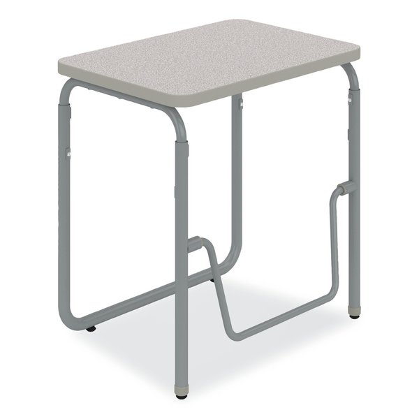 Safco AlphaBetter 2.0 Height-Adjust Student Desk with Pendulum Bar, 27.75 x 19.75 x 29 to 43, Dry Erase 1223DE